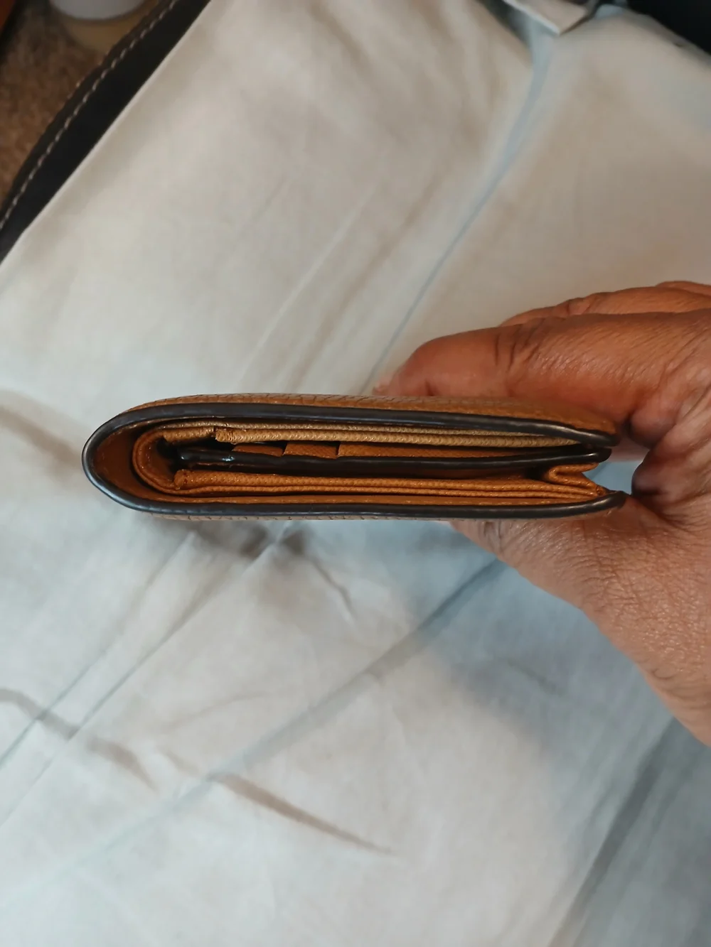 Michael Kors Men's Tan Leather Wallet